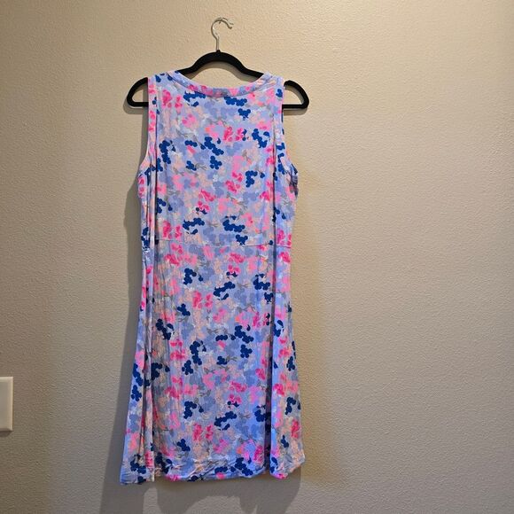 Joules Blue and Pink Floral Dress Sz 12 - Picture 3 of 3